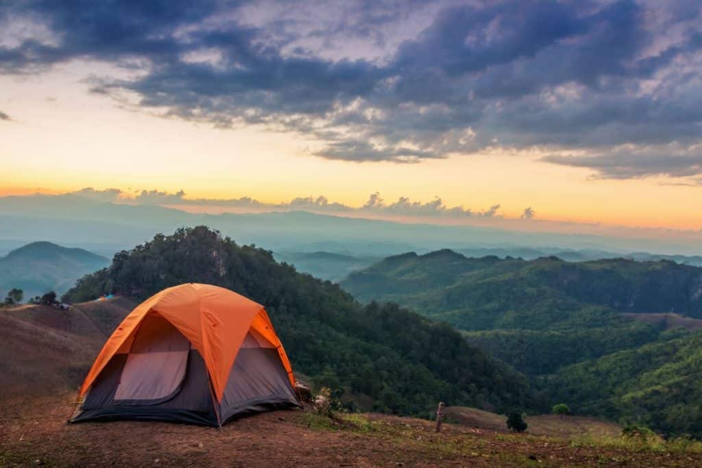 tent over the best campsites