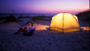 camping on the coast